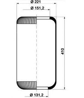 PE AUTOMOTIVE 08413410a -  Кожух пневматической рессоры